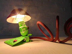 10% SALE Alice's Mushroom Dream Night Light Vintage Lamp Clip